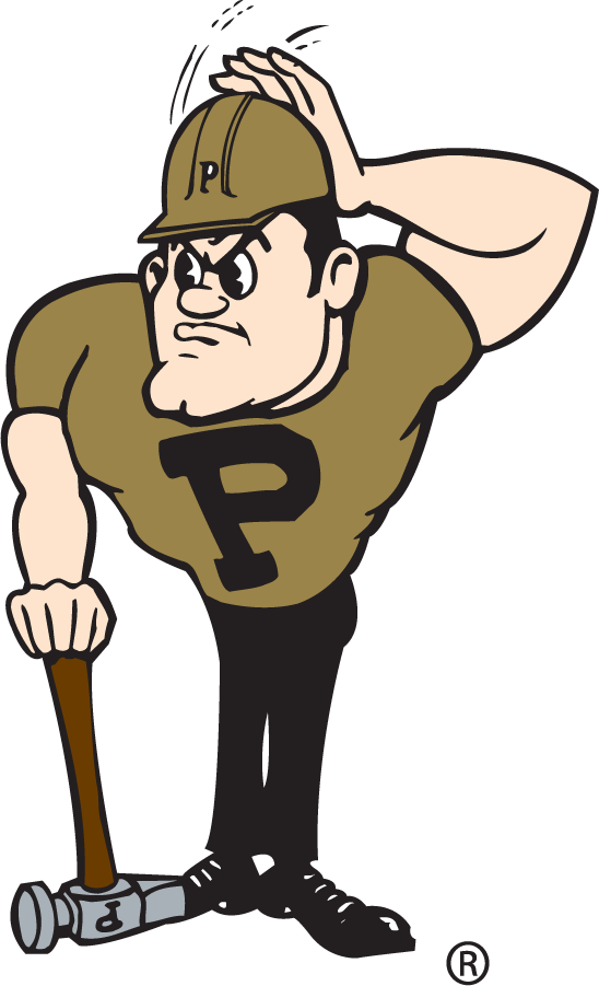 Purdue Boilermakers 1980-2015 Mascot Logo diy DTF decal sticker